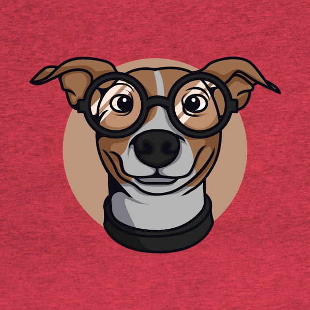 Cute dog with glasses by AdriaStore1